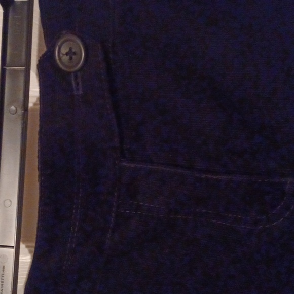 💫Corduroy Black Cropped Pants - Picture 5 of 10